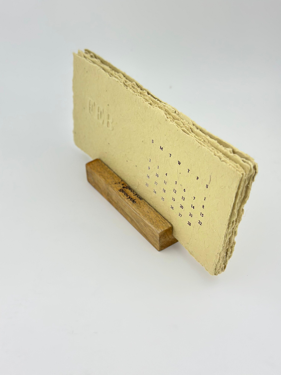 Deckle Calendar
